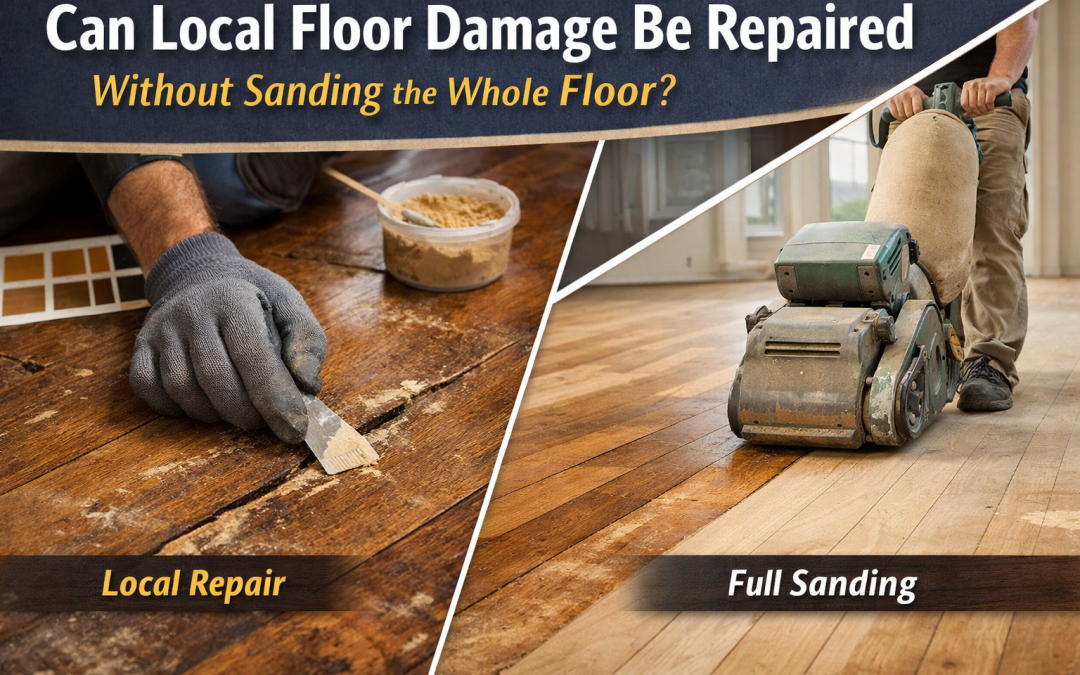 Can Local Floor Damage Be Repaired Without Sanding the Whole Floor?