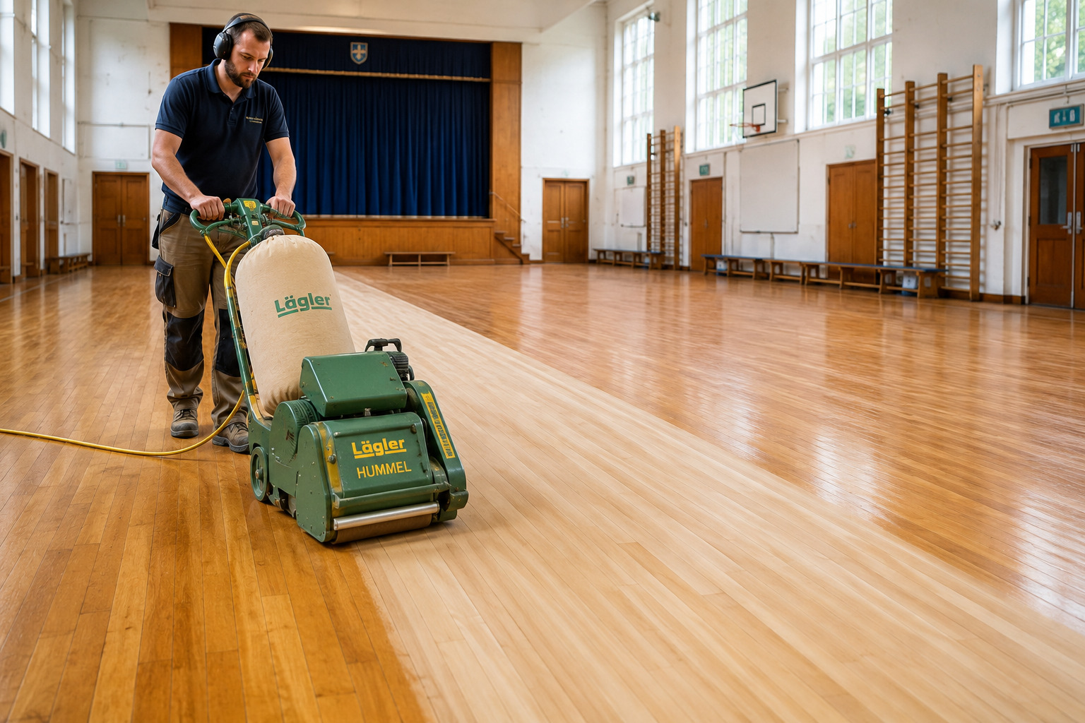 school-gym-floor-sanding-hackney-e